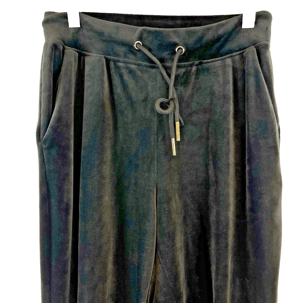 Truth by Republic Womens Velour Track Pants Size XS Black Luxury Lounge Travel - Picture 3 of 7